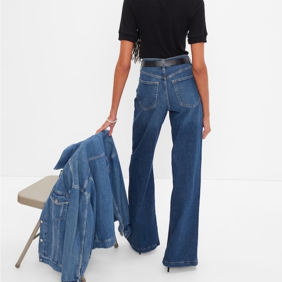 Gap organic cotton high rise stride jeans with washwell - Picture 2 of 6